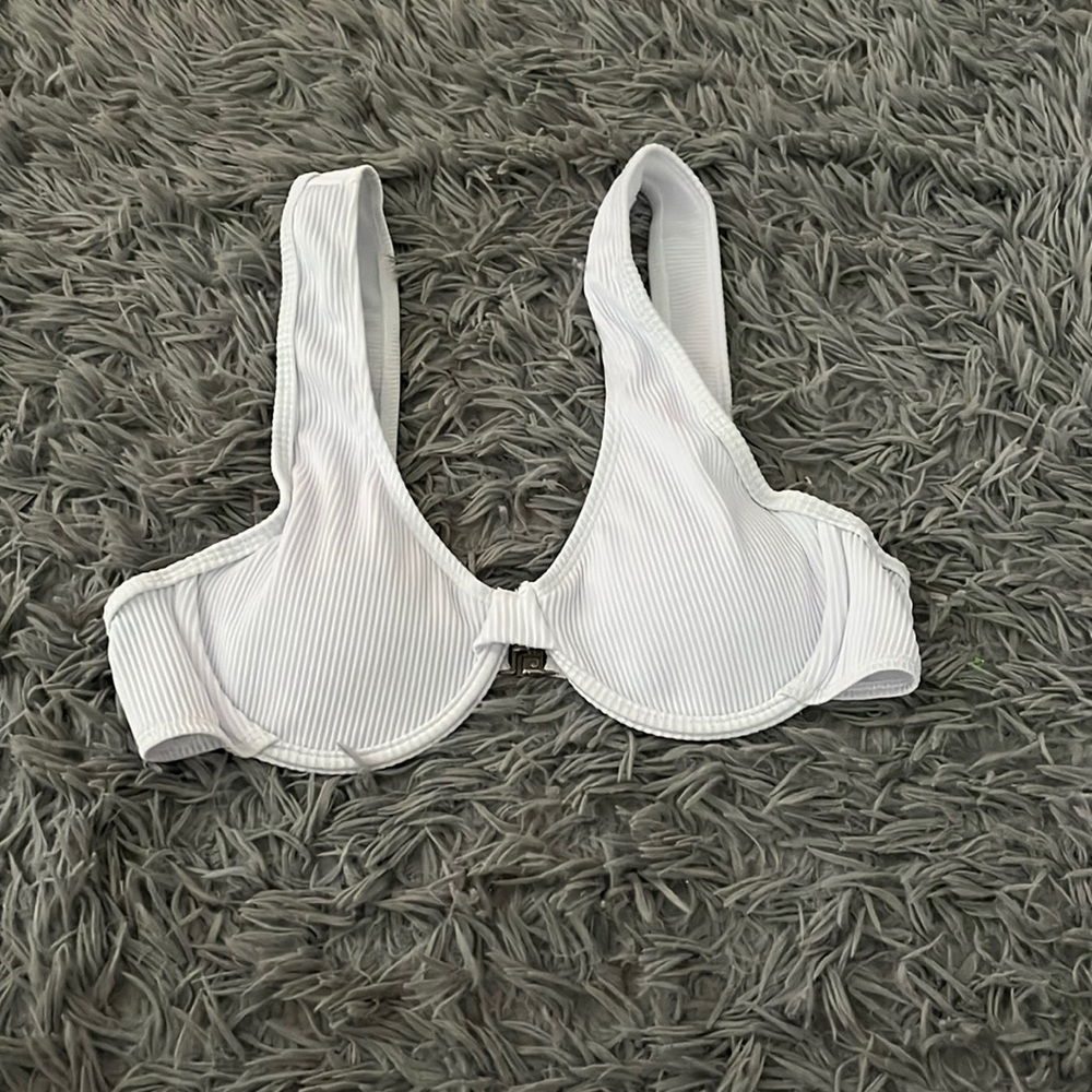 White shein swim top